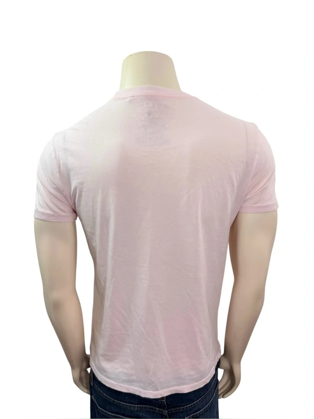 Guess Men’s Size Small Short Sleeve Crew Neck Graphic Logo Pink Tee - Picture 5 of 6